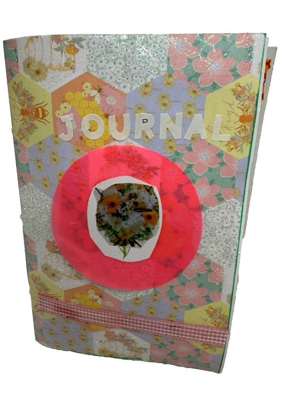 Junk Journal OOAK Mini Book Shabby Chic Spring for Writing Photos Artwork